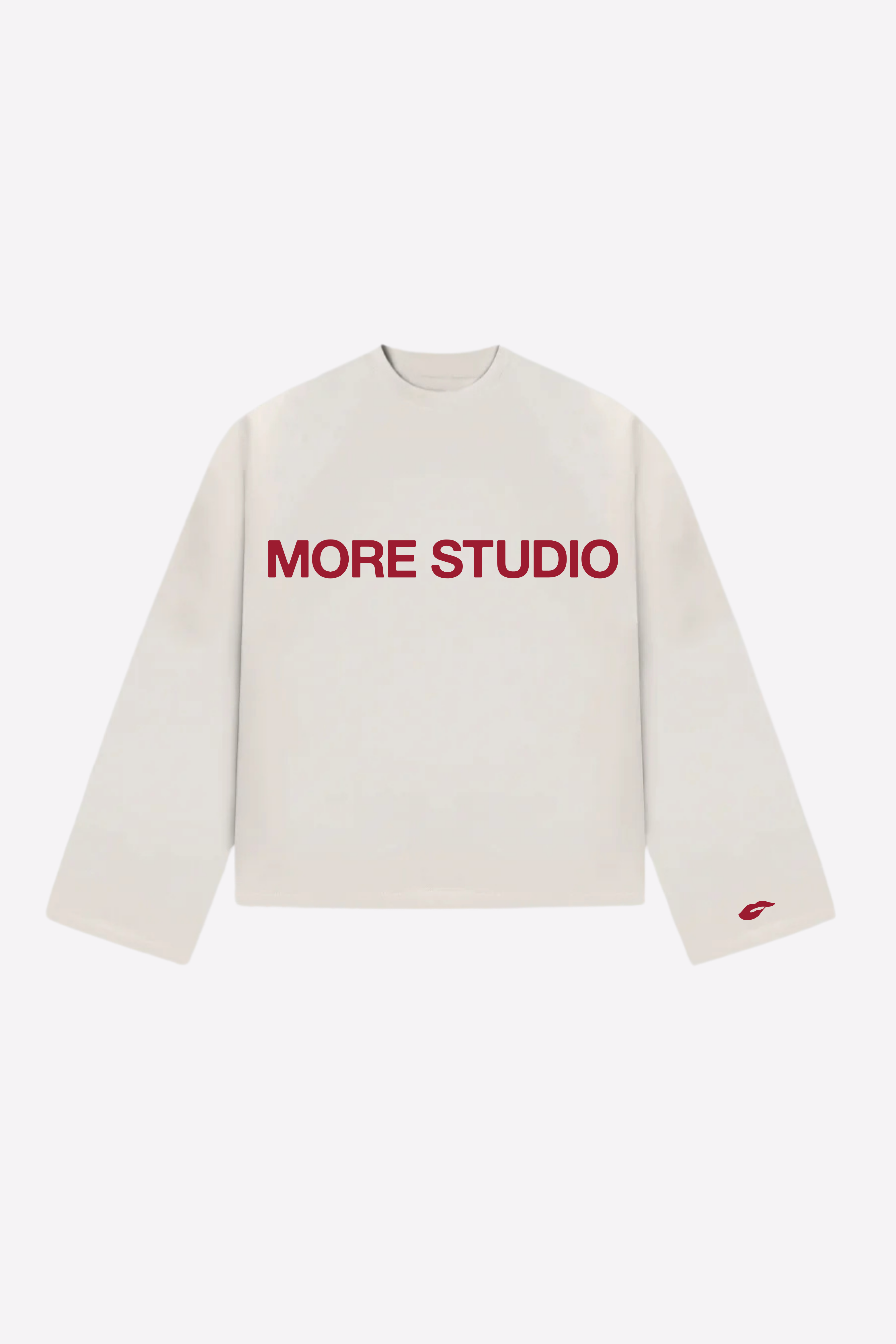 White Longsleeve More Studio