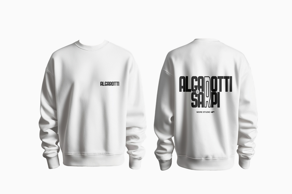 Felpa Girocollo Grafica Algarotti-Sarpi